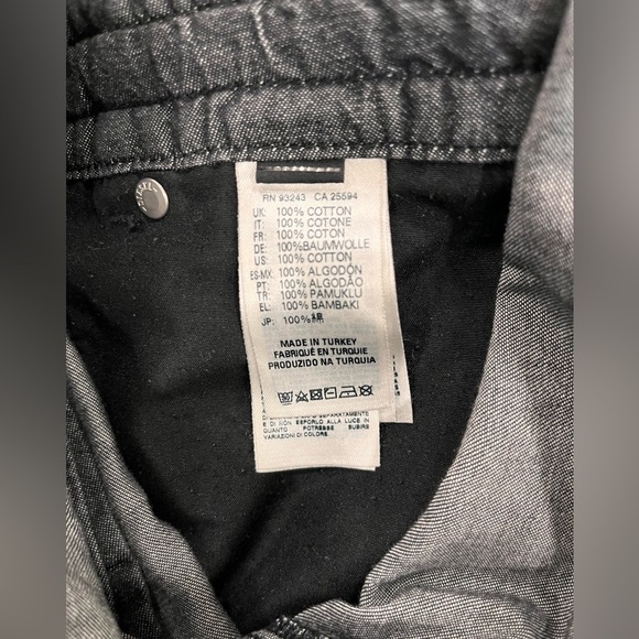 Diesel R-SADE Overalls short romper Jumpsuit black Denim $228-M - Picture 5 of 6